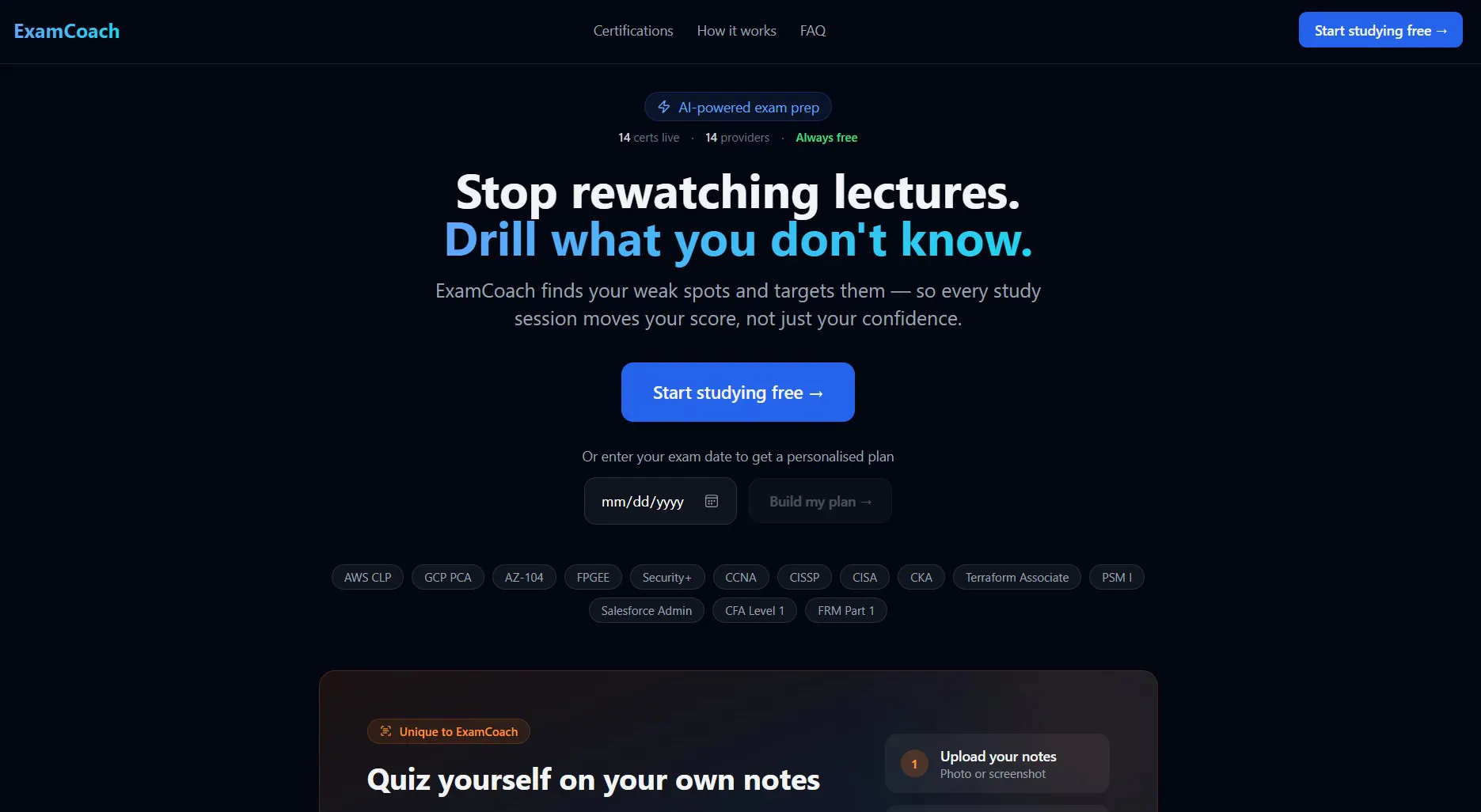 Banner del producto ExamCoach