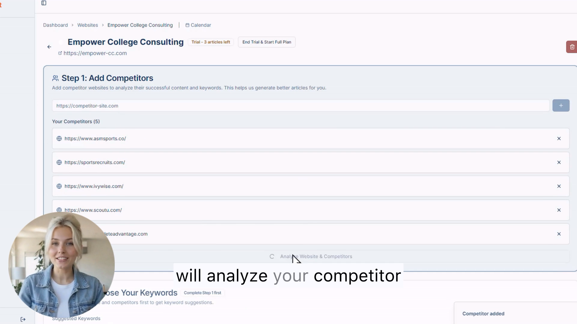 Hands-Off SEO Content for SMB & Agencies - Screenshot 3 showing product features and functionality