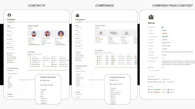 CRM Elite / Starter - Notion Template gallery image