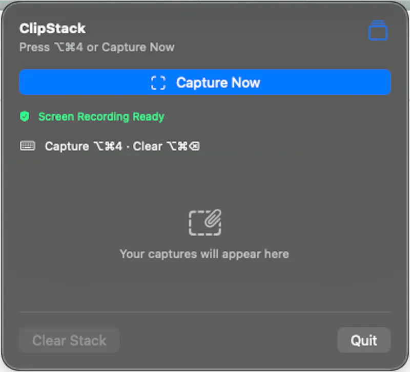 ClipStack - Screenshot screenshot 1
