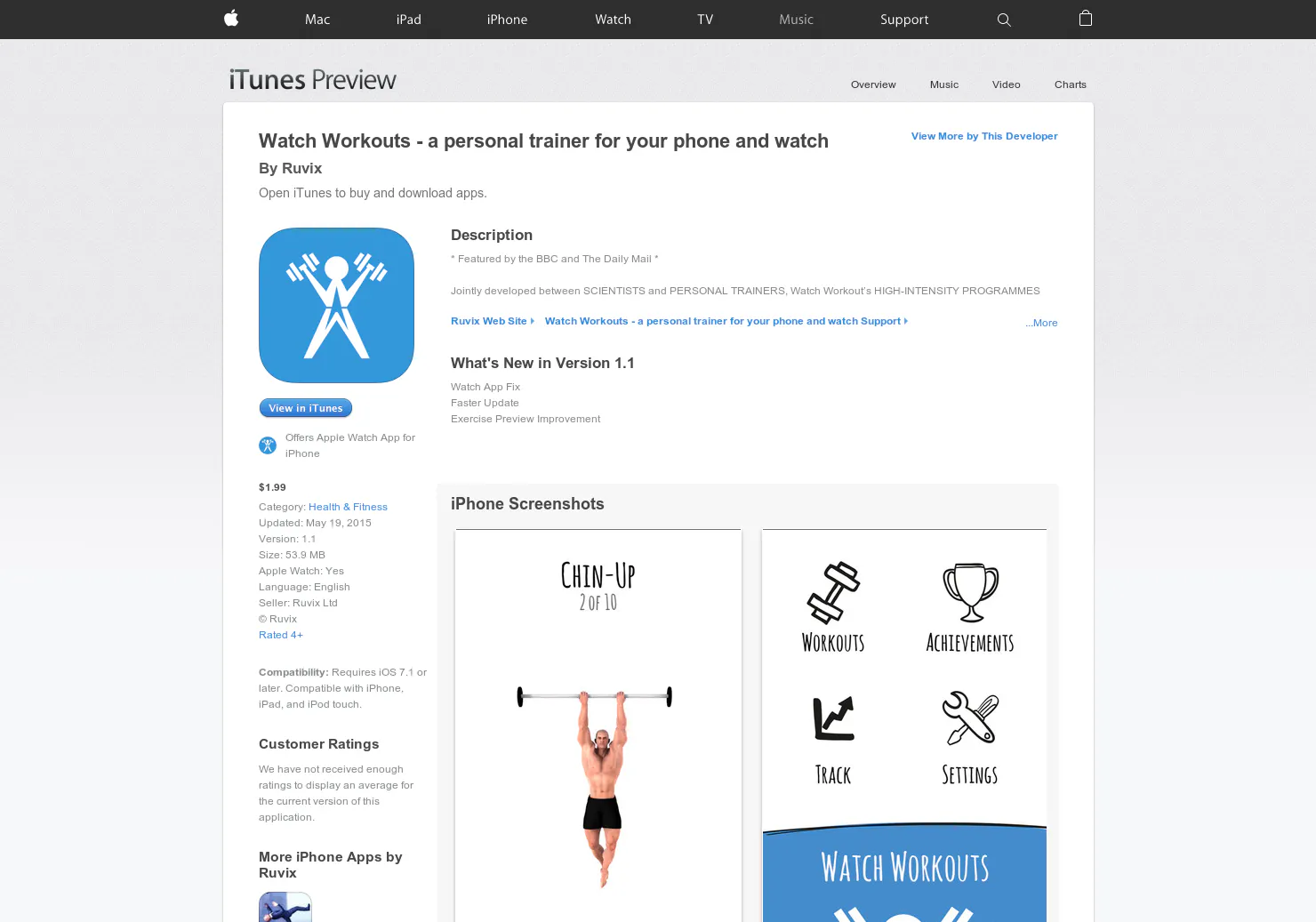 Watch Workouts