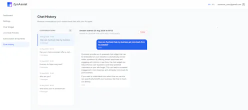 ZynAssist: AI Assistant for Your Website gallery image