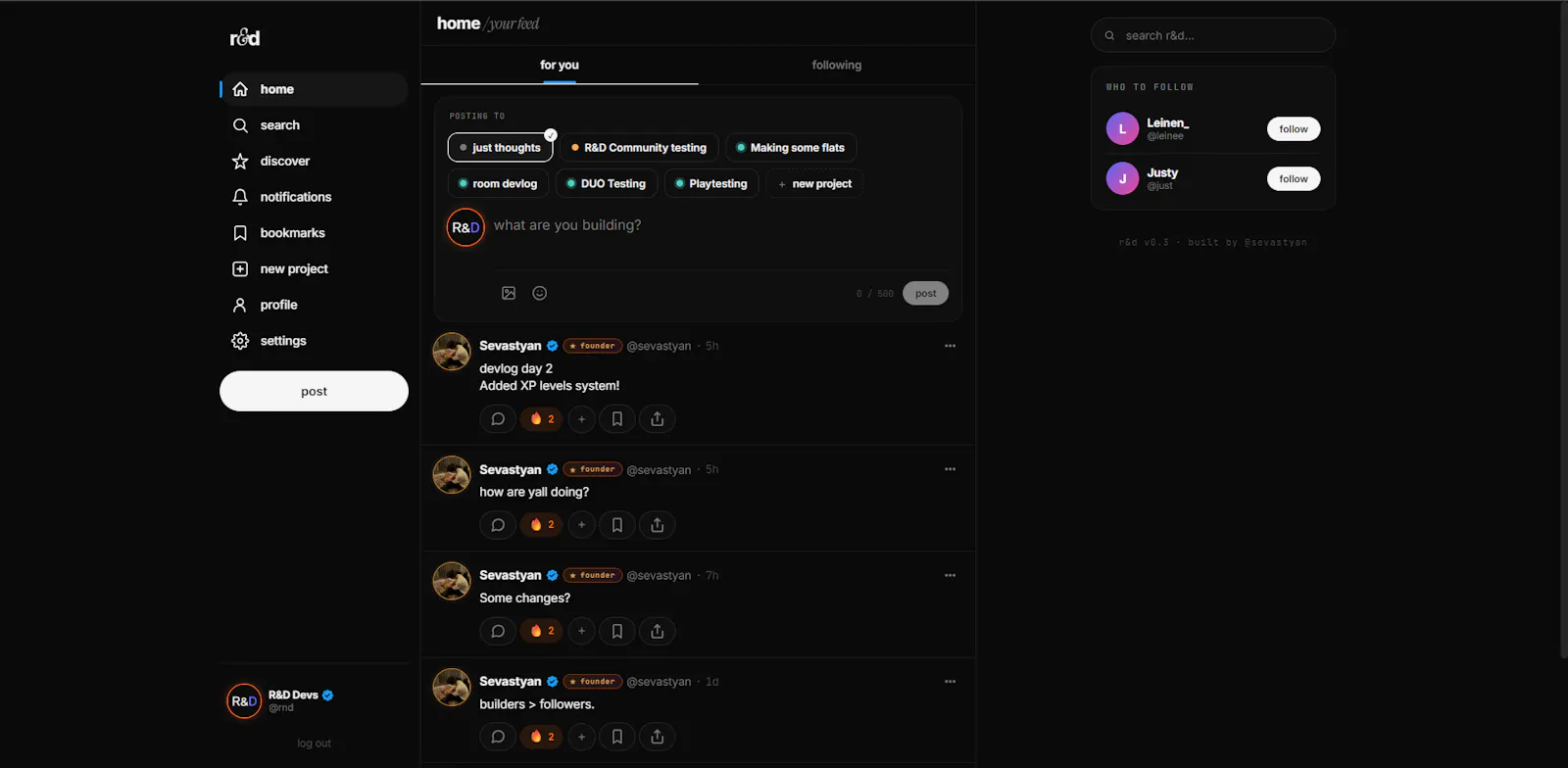 R&D Social screenshot 2