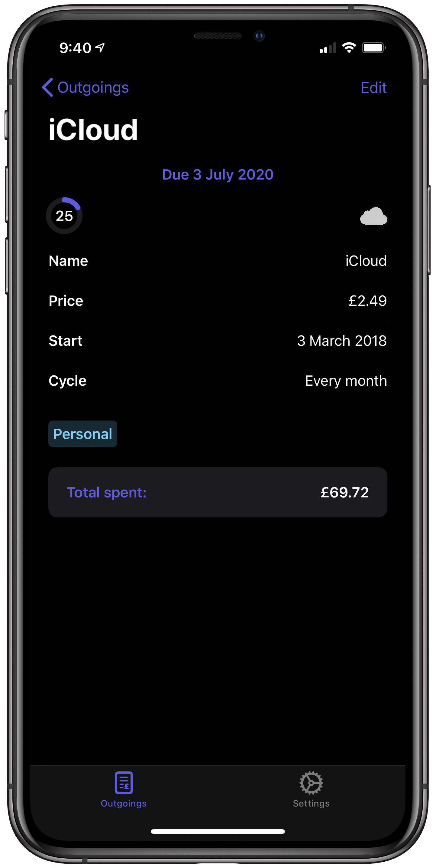 Outgoings gallery image