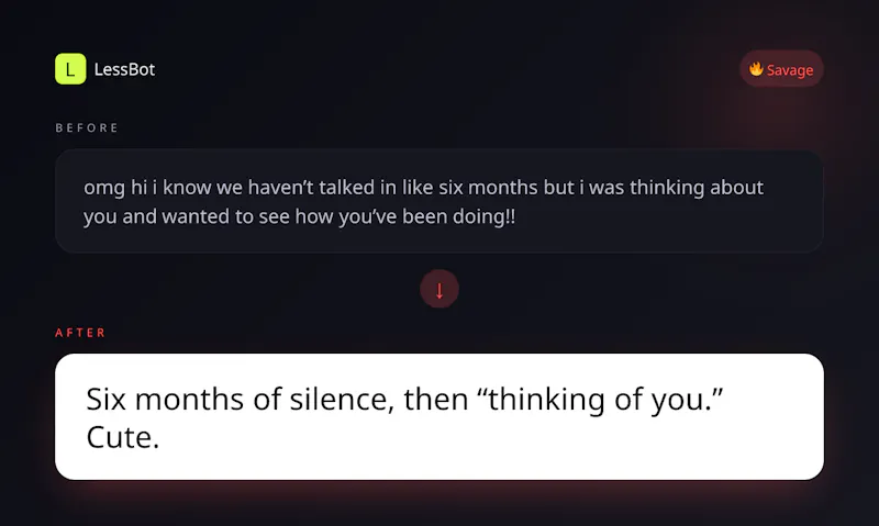 LessBot screenshot 4