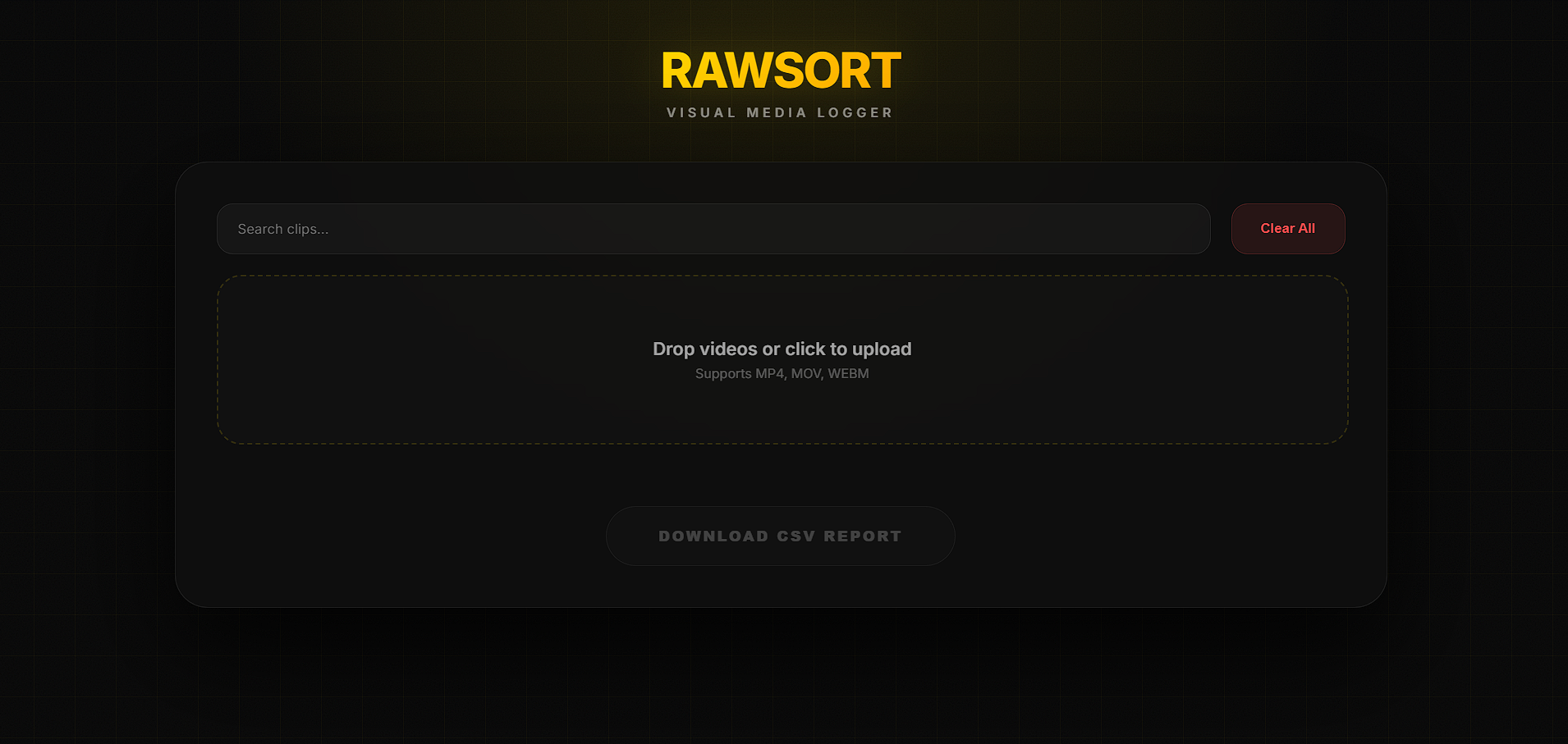 RawSort - Main product screenshot demonstrating key features and user interface