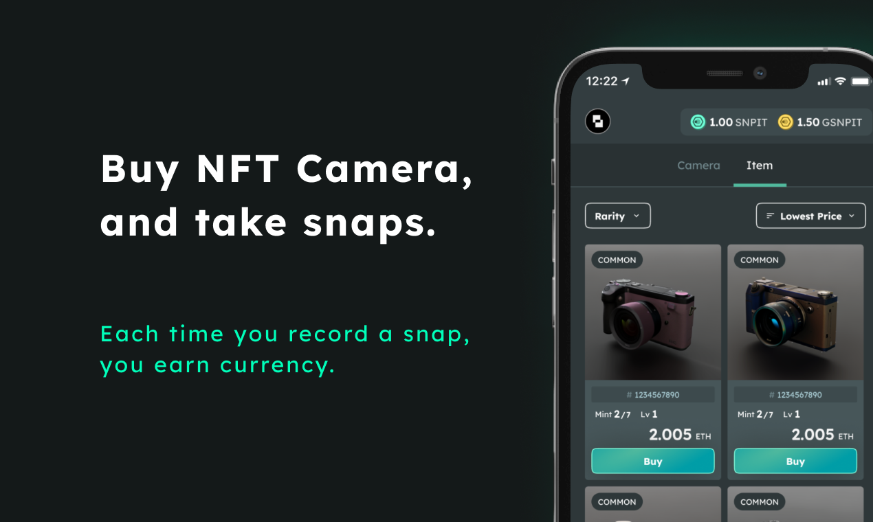 Mídia 5 de Snippine - O primeiro estalo do mundo a ganhar usando NFTs de câmera