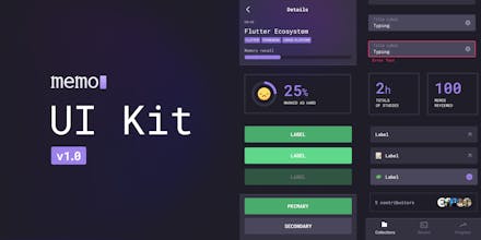 Memo Free UI Kit on Figma gallery image