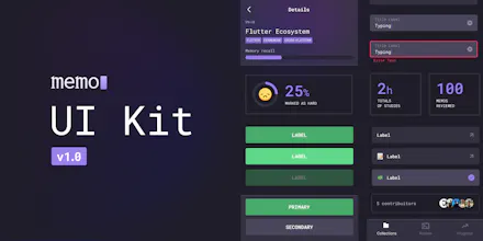 Memo Free UI Kit on Figma gallery image