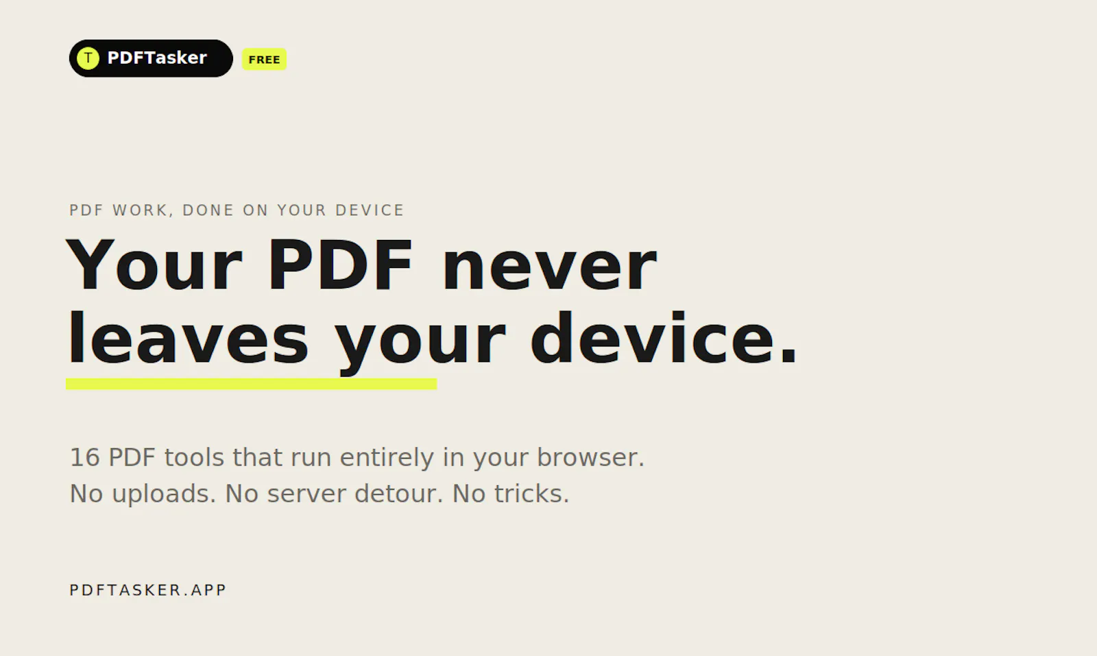 PDFTasker screenshot 1