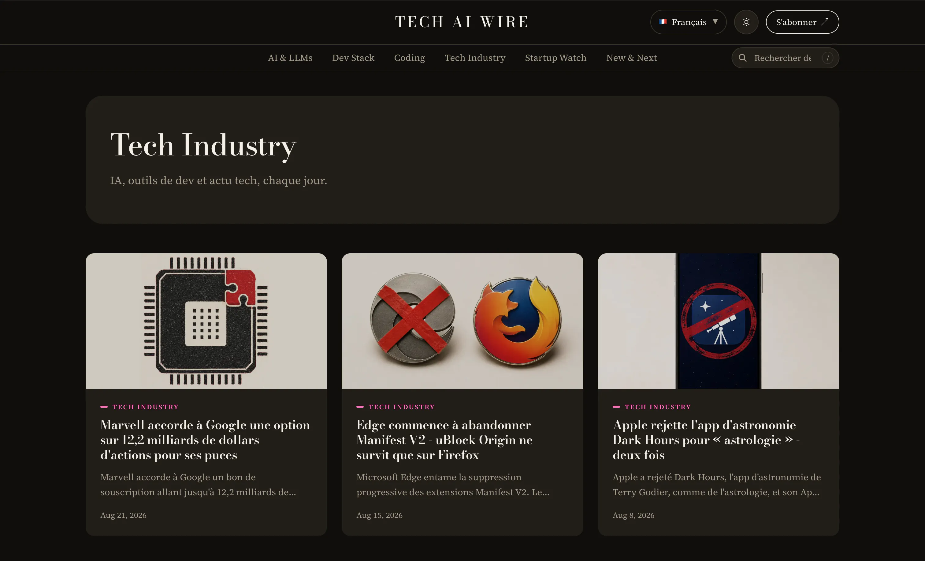 Tech AI Wire screenshot