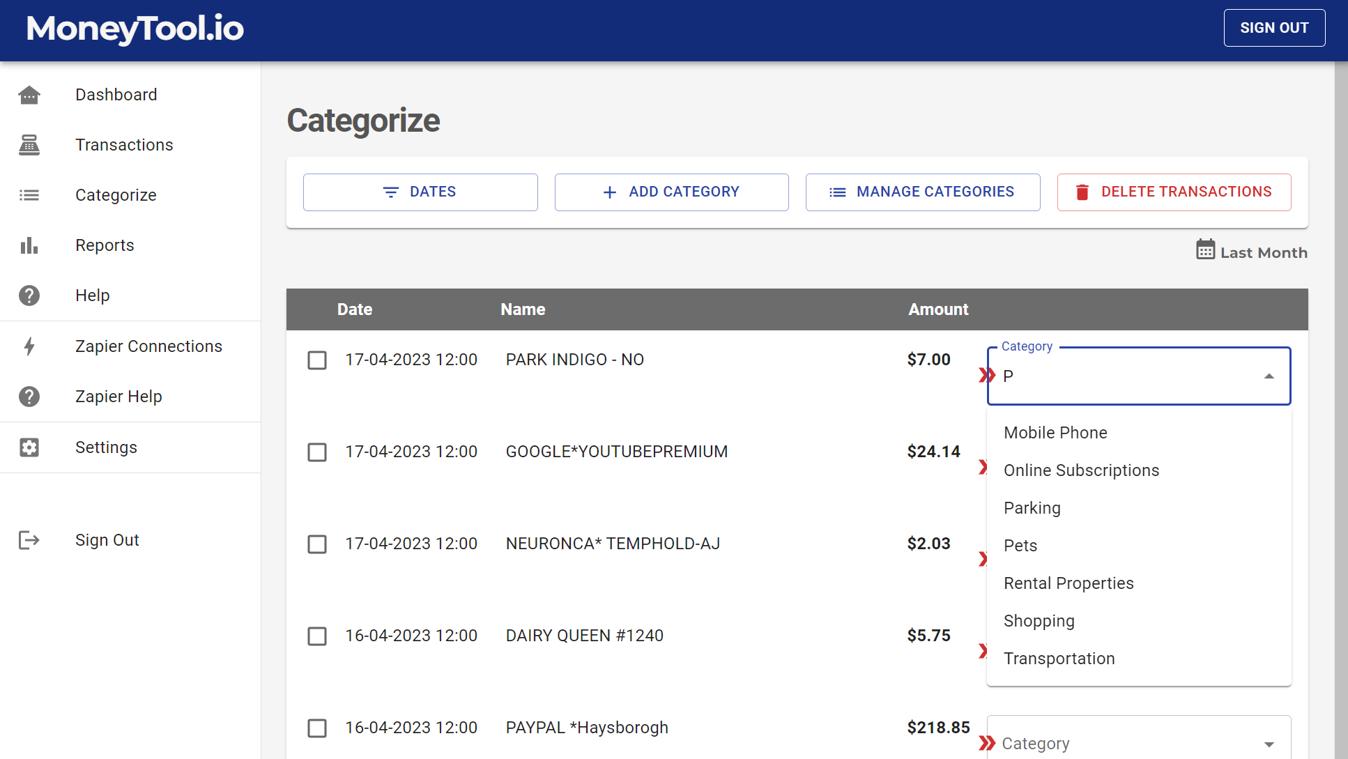 MoneyTool.io gallery image