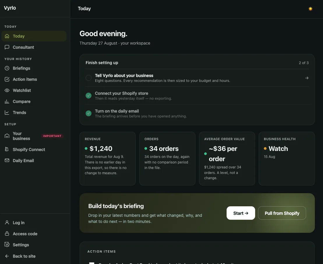 Vyrlo — your business, explained gallery image