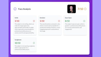 Linkedin Profile Picture Analyser gallery image