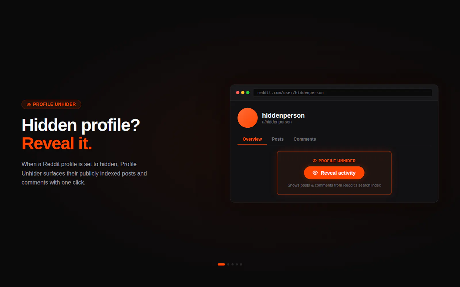 Profile Unhider  screenshot 3
