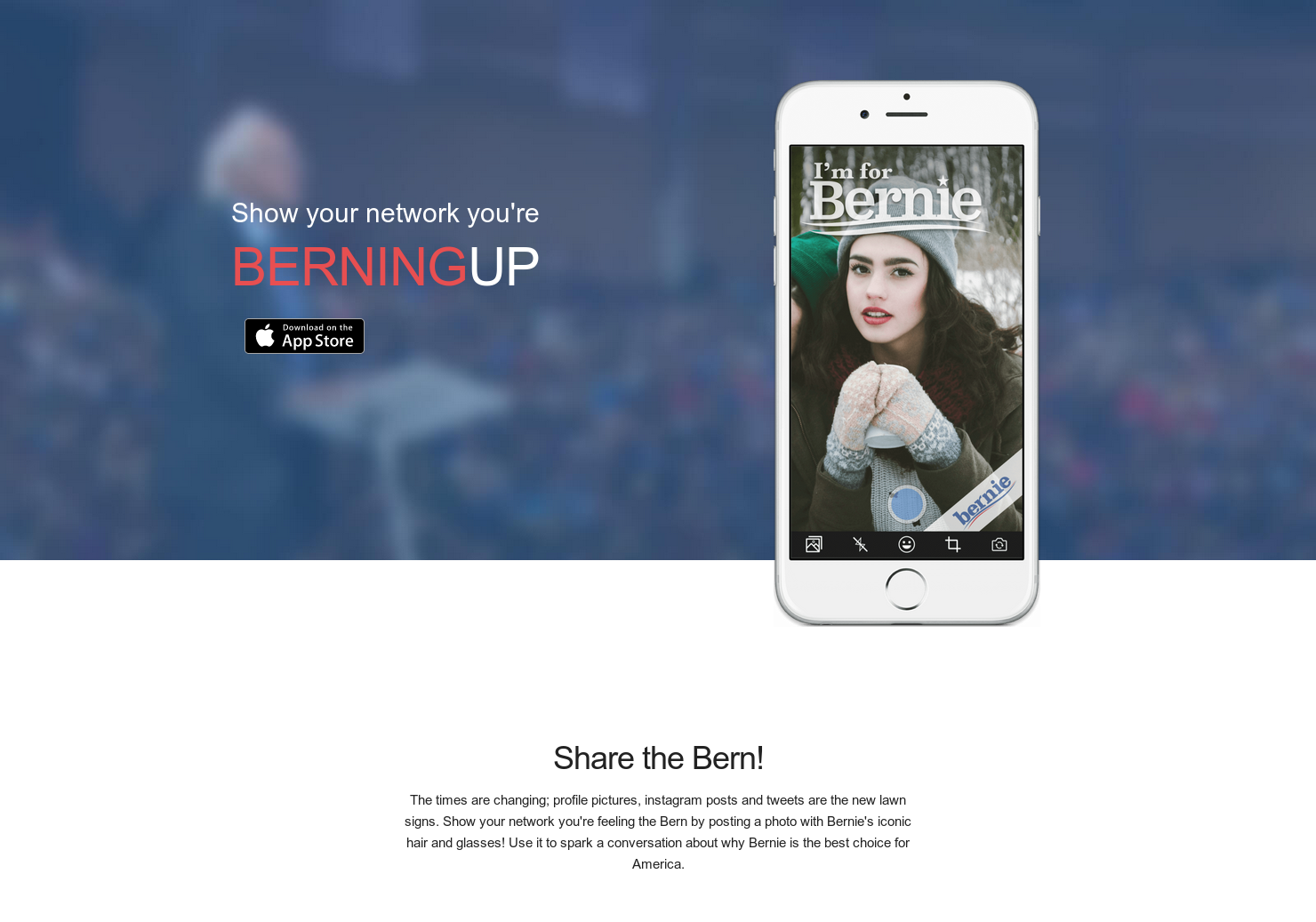 Berning Up - Show your Support for Bernie! gallery image