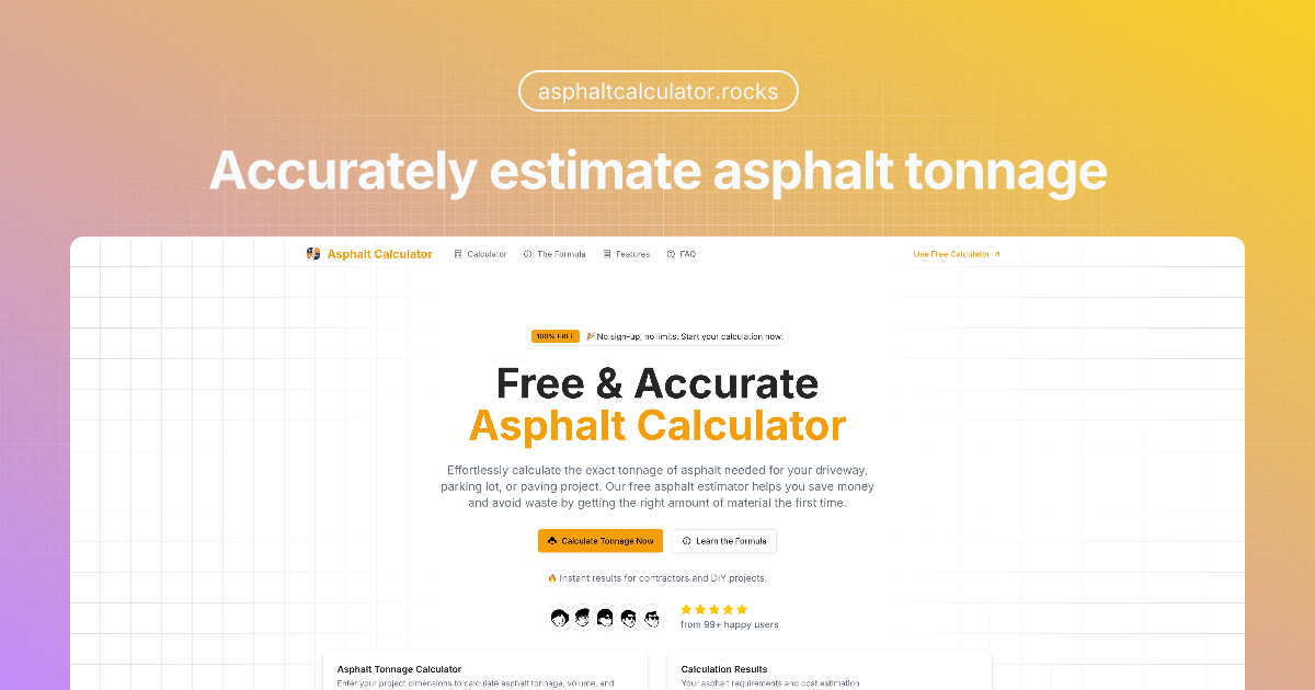 Asphalt Calculator gallery image