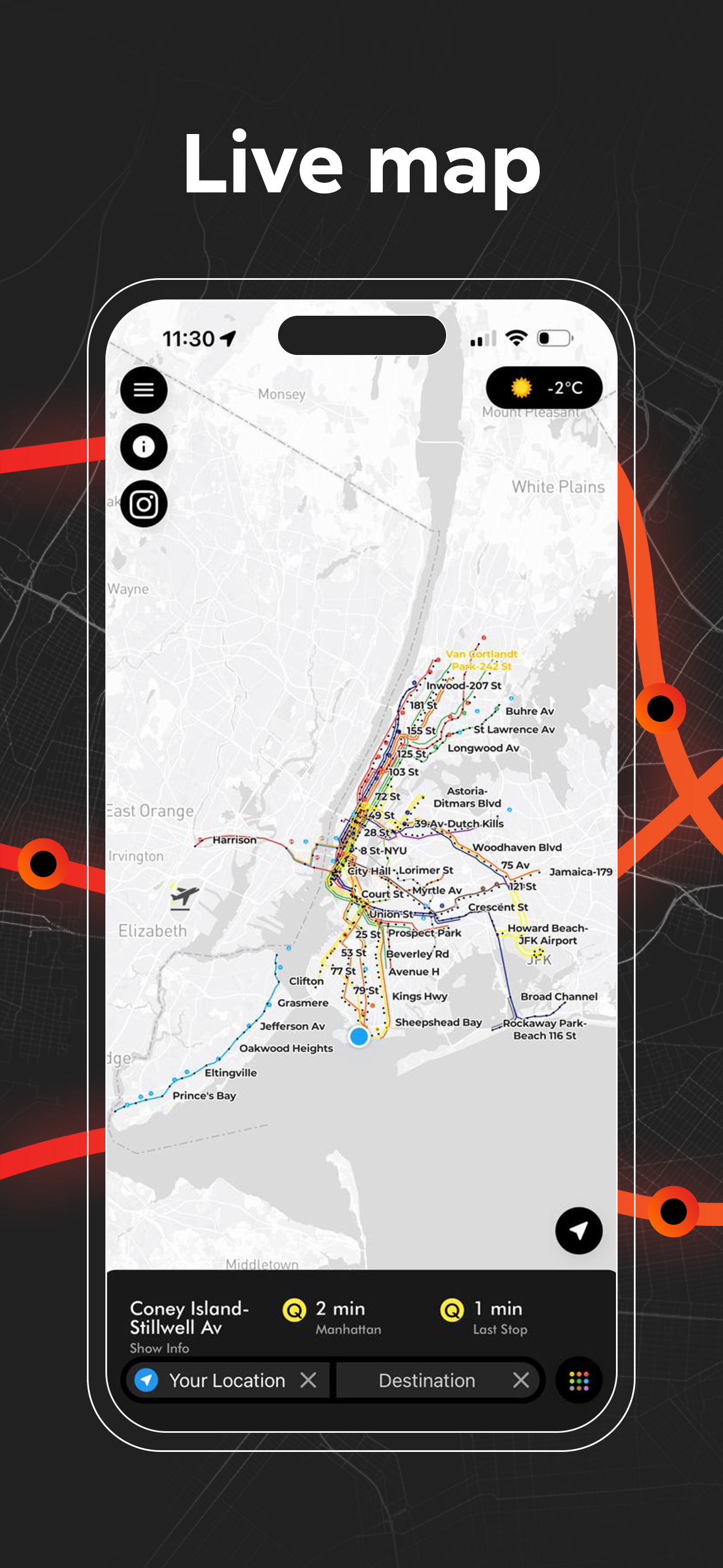 NYC Subway Live Map 3D - AP Transit gallery image
