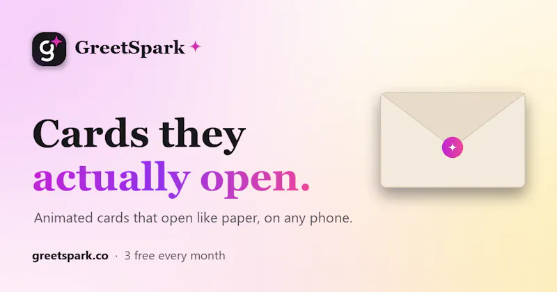 GreetSpark screenshot 2