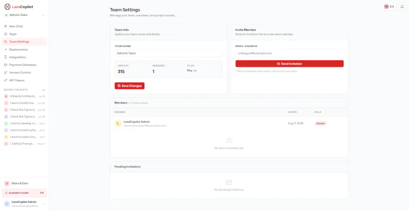 LaraCopilot screenshot 4