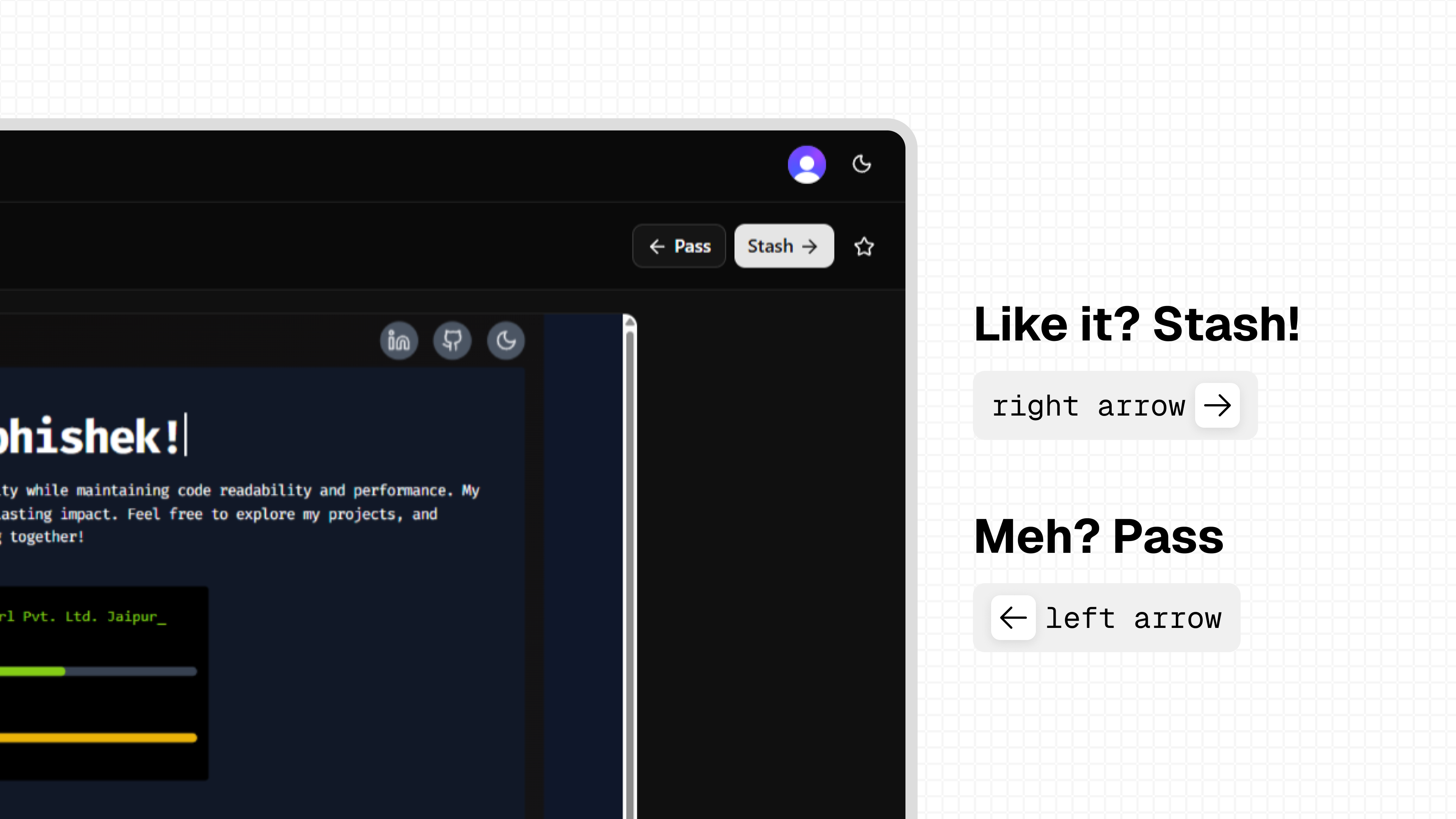 Stash or Pass - Screenshot 2 showing product features and functionality