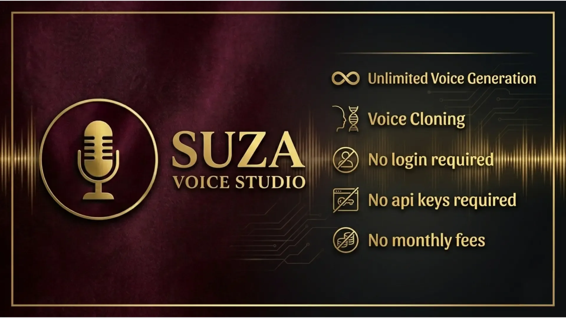 SUZA Voice Studio 项目横幅