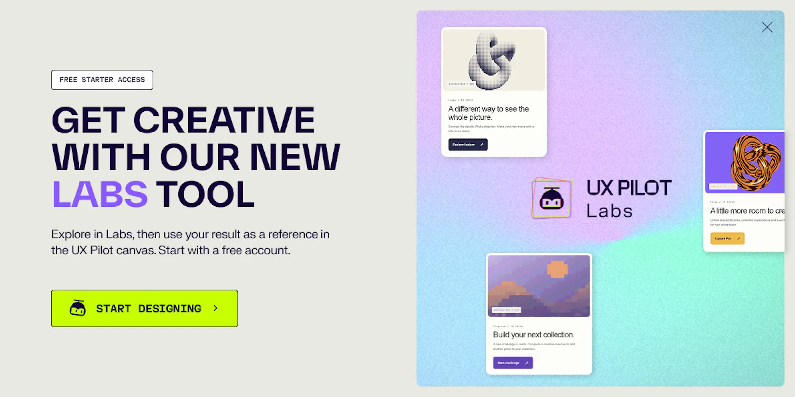 UX Pilot Labs screenshot 2