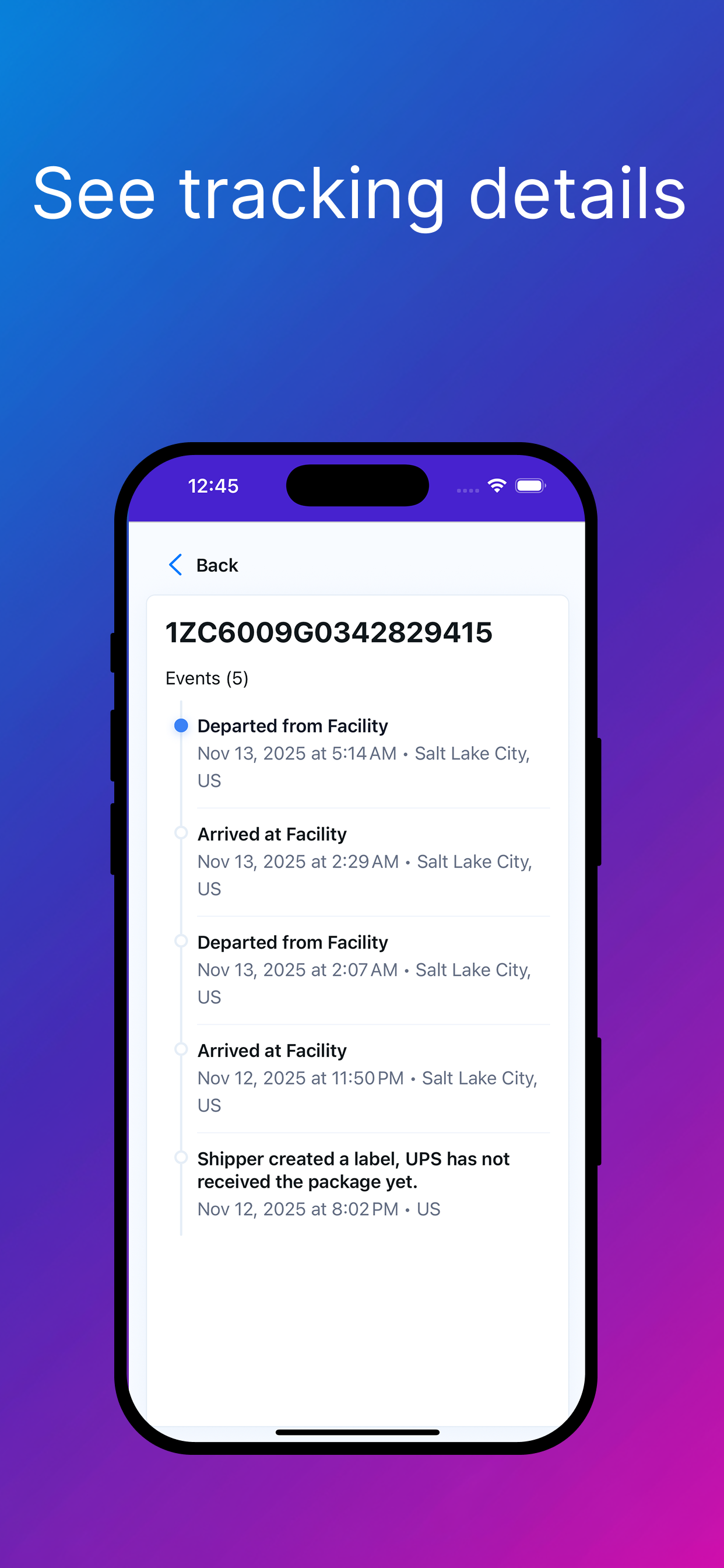 InstantParcels Package Tracker gallery image