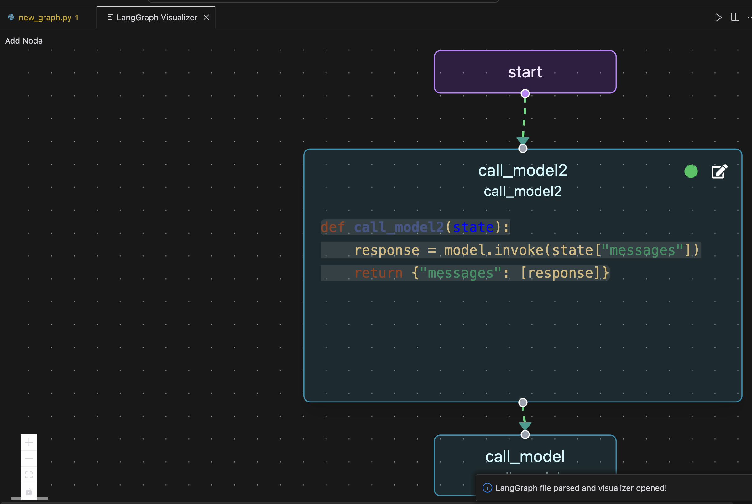 Langgraph Visualizer -Unterstützung für VS -Code Medien 2