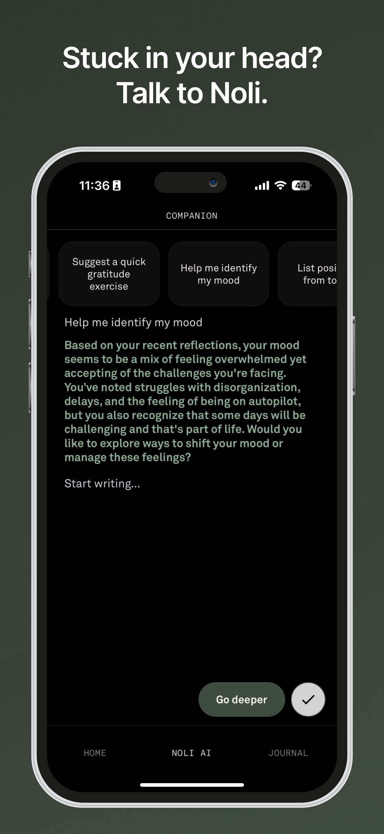 Noli Ai - Companion de journal intelligent media 3