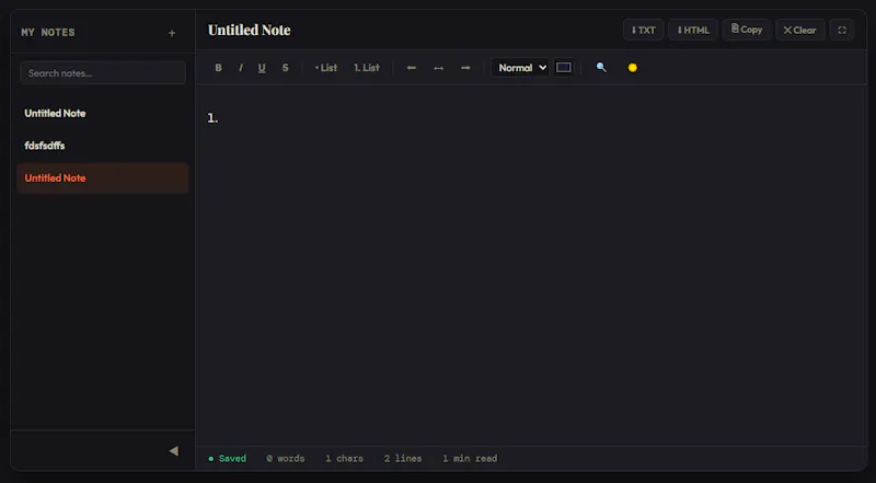 Notepad & Diary Online screenshot 6