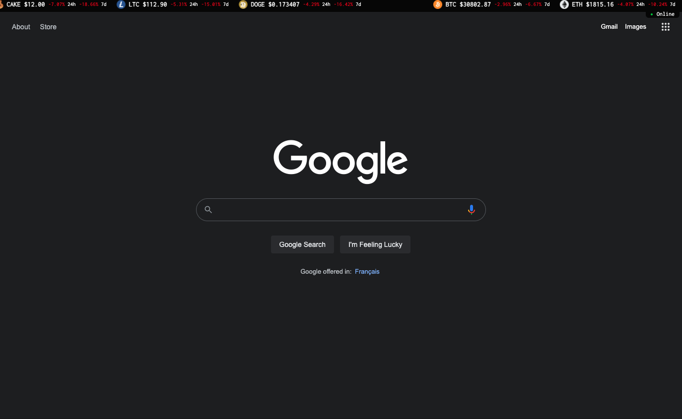 Crypto Ticker gallery image