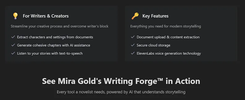Mira Gold's Writing Forge™ screenshot 8