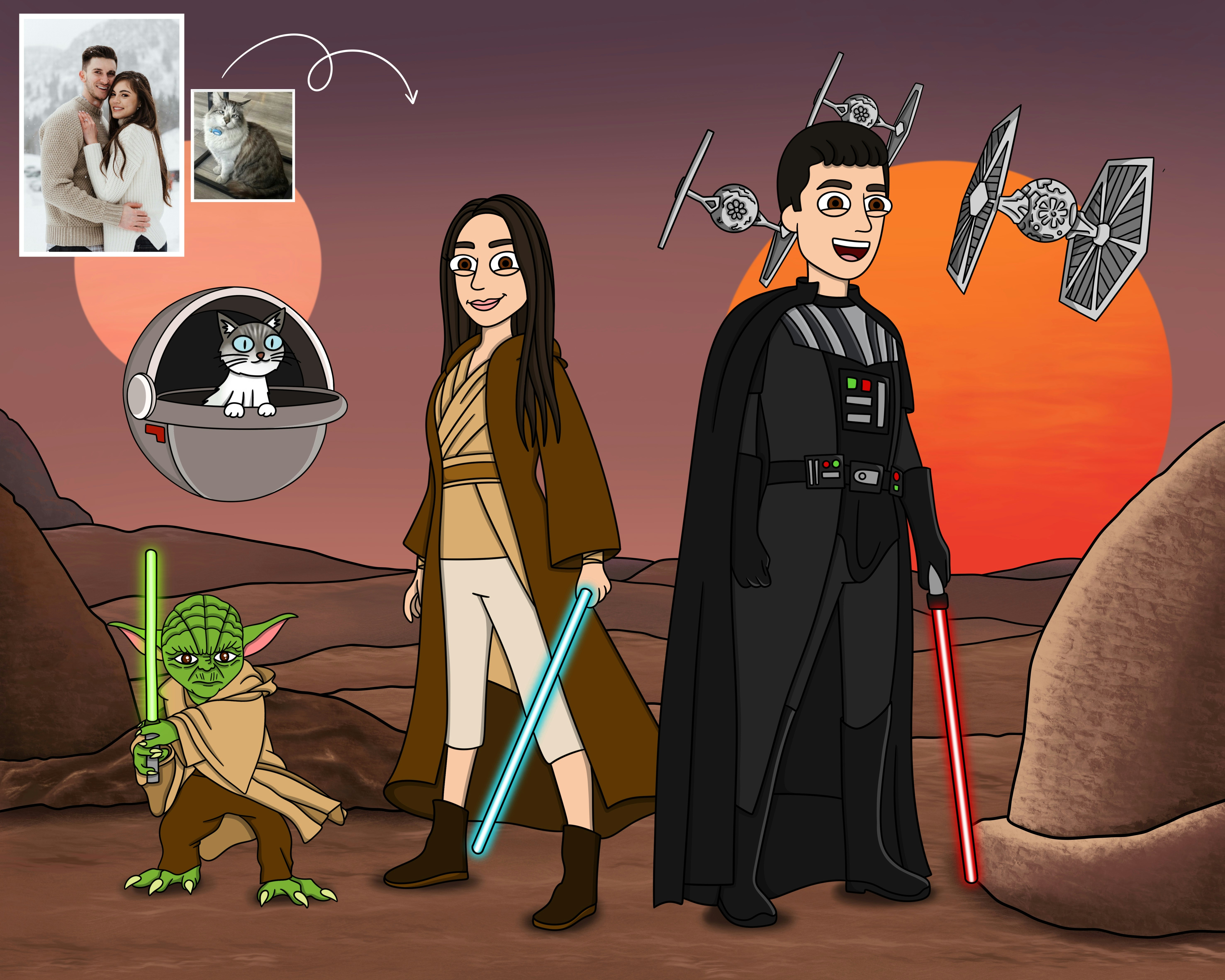 Toon Art personalizado: seus retratos personalizados media 4