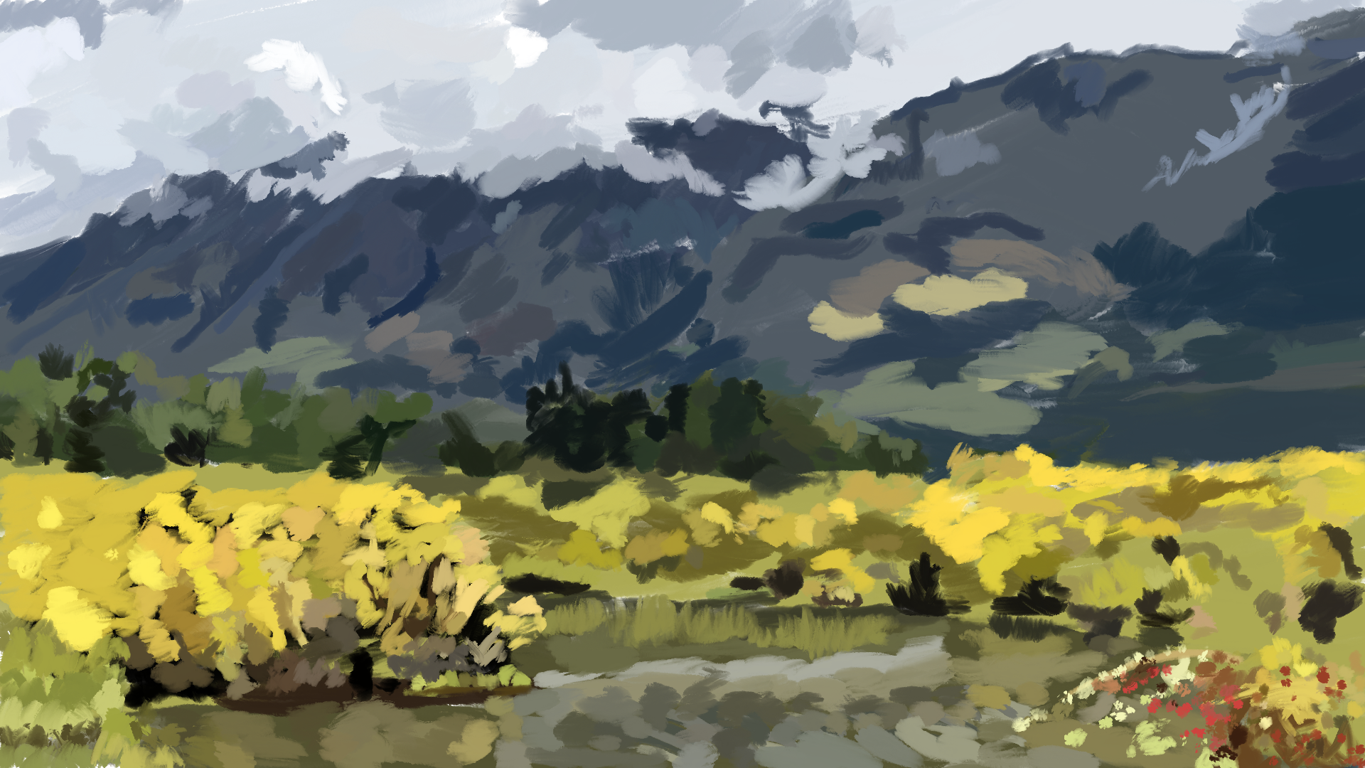 Hand Painted Zoom Backgrounds for Biden gallery image