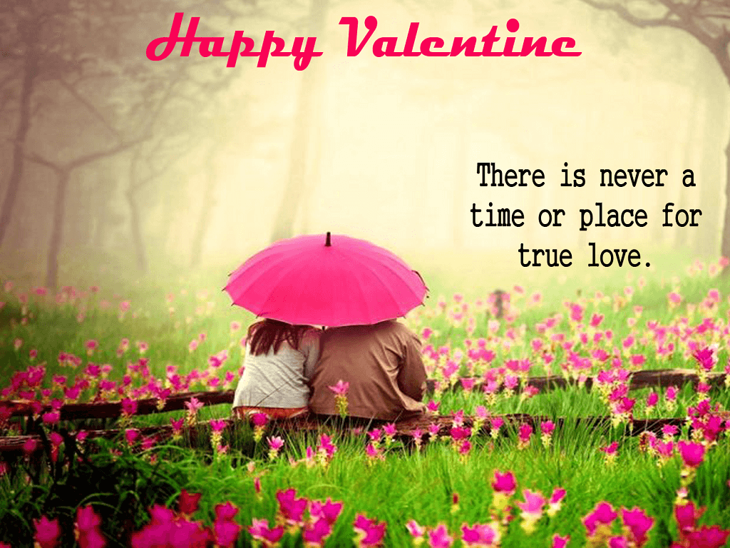 Valentine Romantic Couple Quotes Wallpaper gallery image