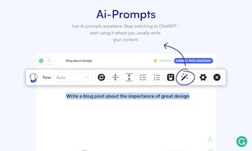 Shakespeare AI Writing Toolbar gallery image