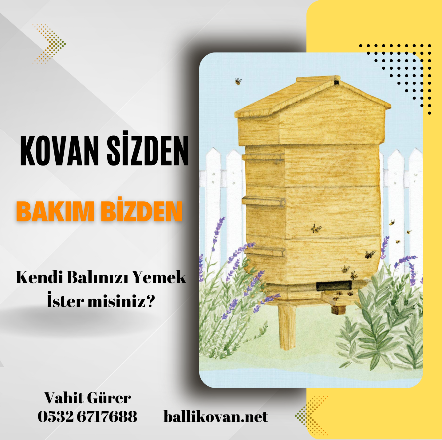Media Honey Hive.Pengurusan sarang.Makan madu anda - Adakah anda ingin makan madu anda sendiri?Kami melihat sarang anda. 6