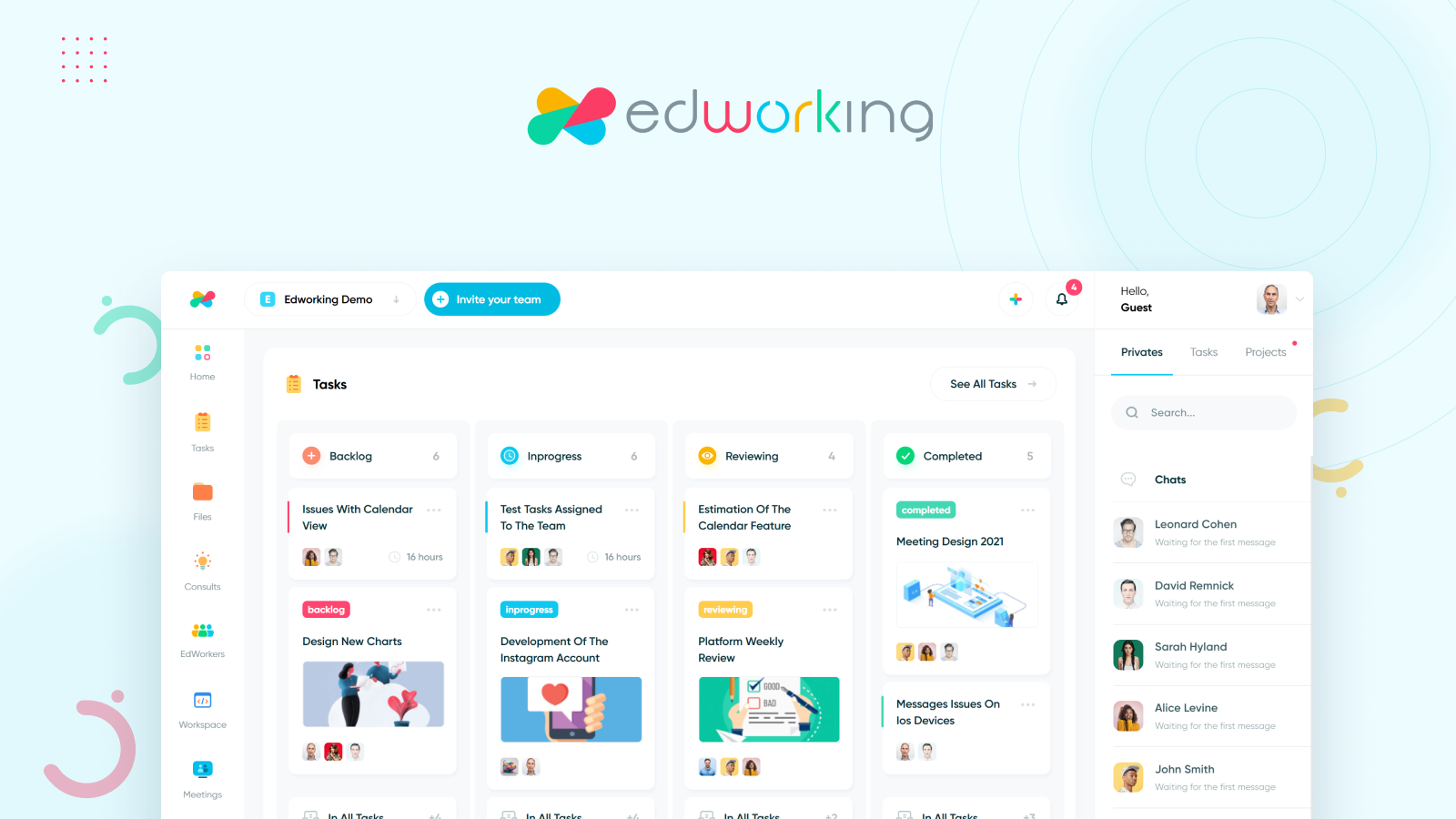 Edworking - Meet, create and communicate all in one platform | Product Hunt