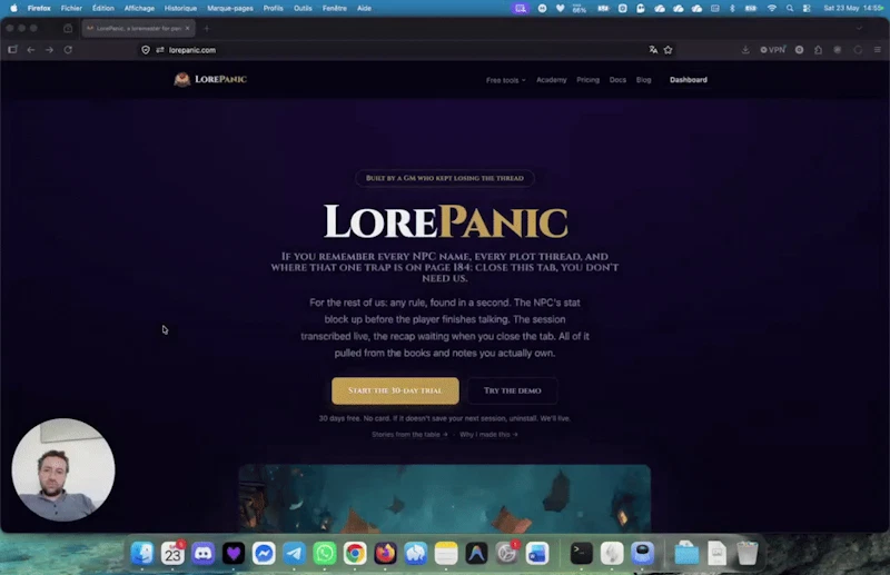LorePanic screenshot 1 (video preview)