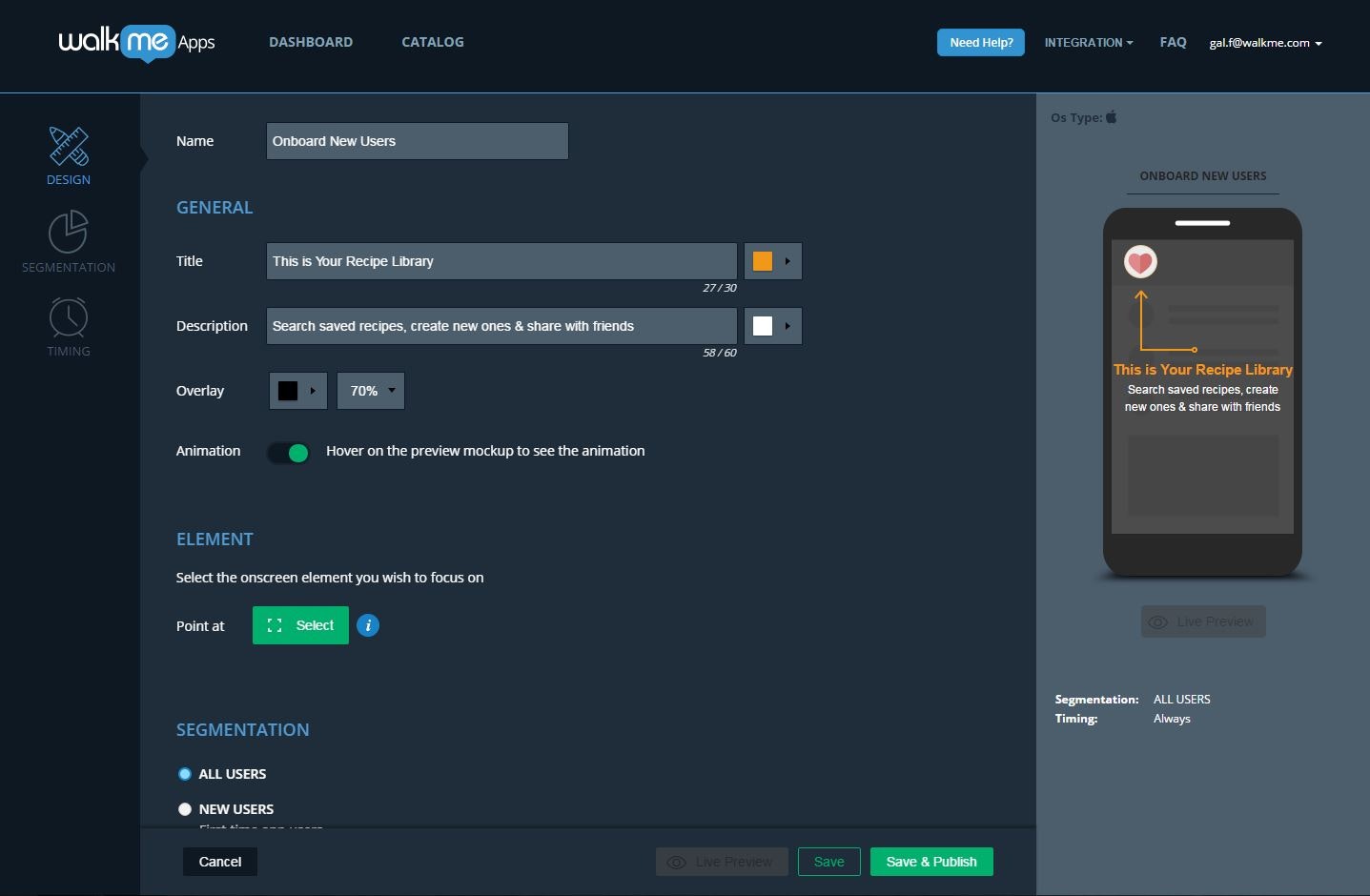 WalkMe Apps 2.0 gallery image