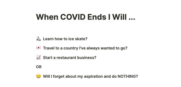 When Covid Ends ... gallery image