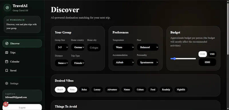 TravelAIOS screenshot 2