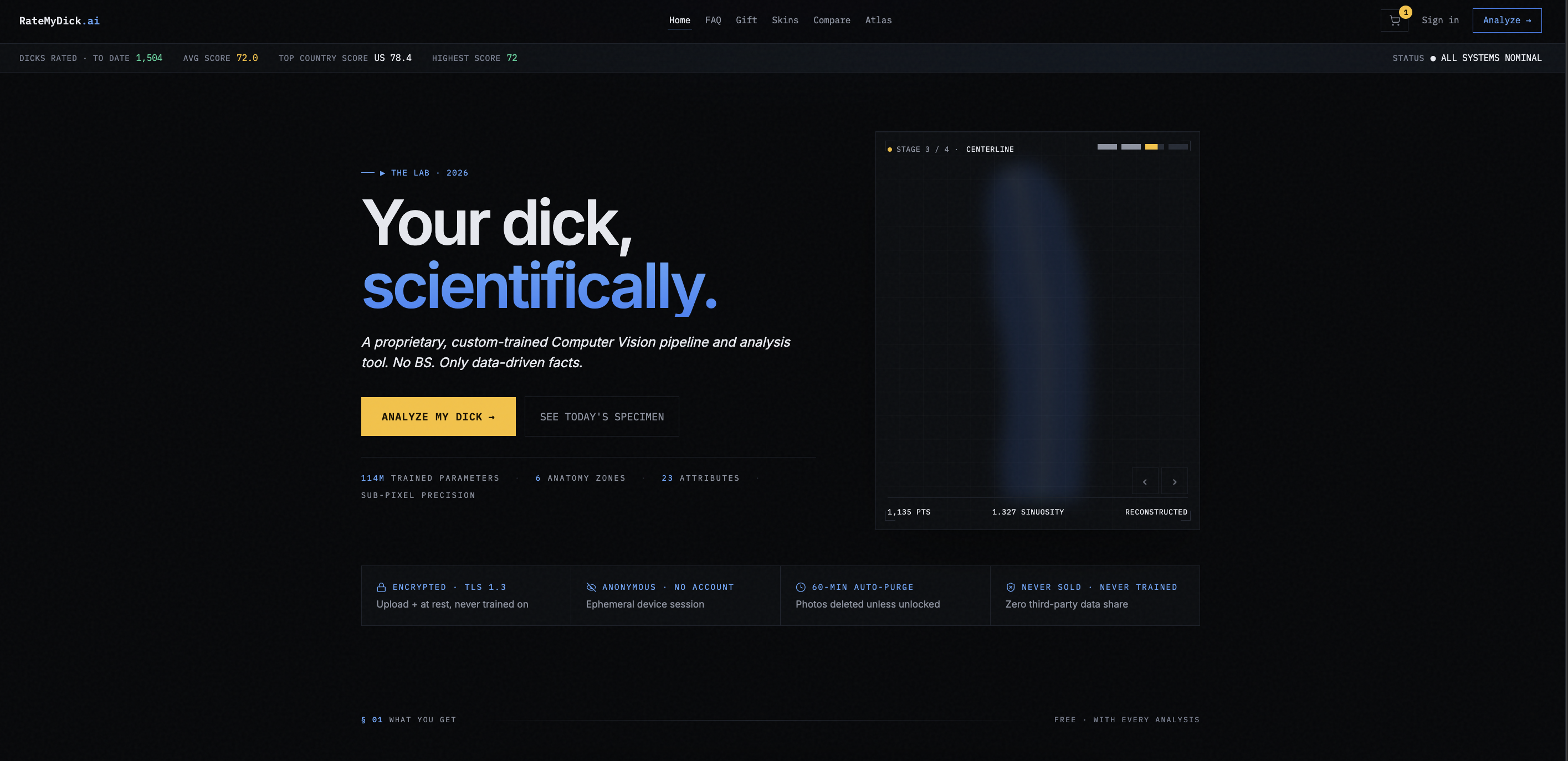 RateMyD***.ai — you, scientifically. gallery image