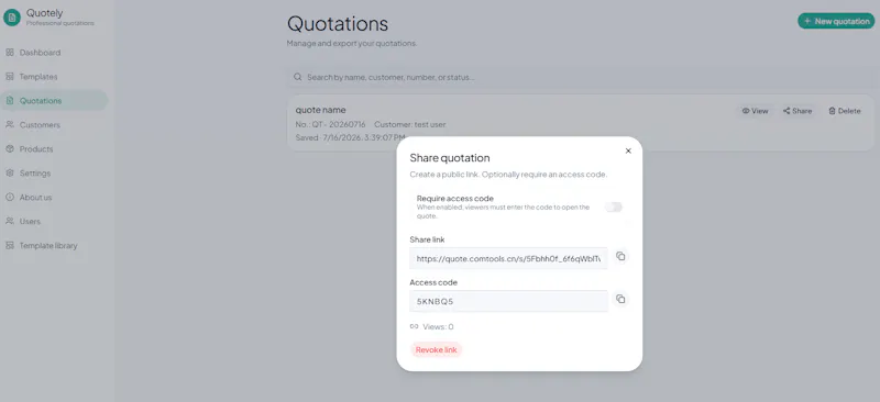 Comtools Quotely screenshot 3