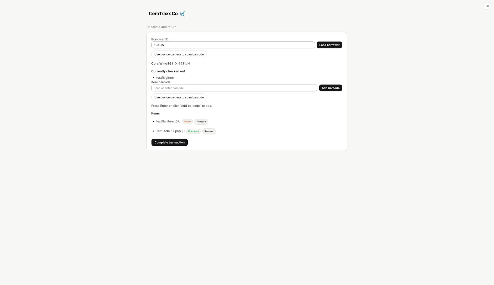ItemTraxx screenshot 2