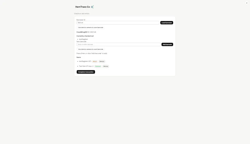 ItemTraxx screenshot 2