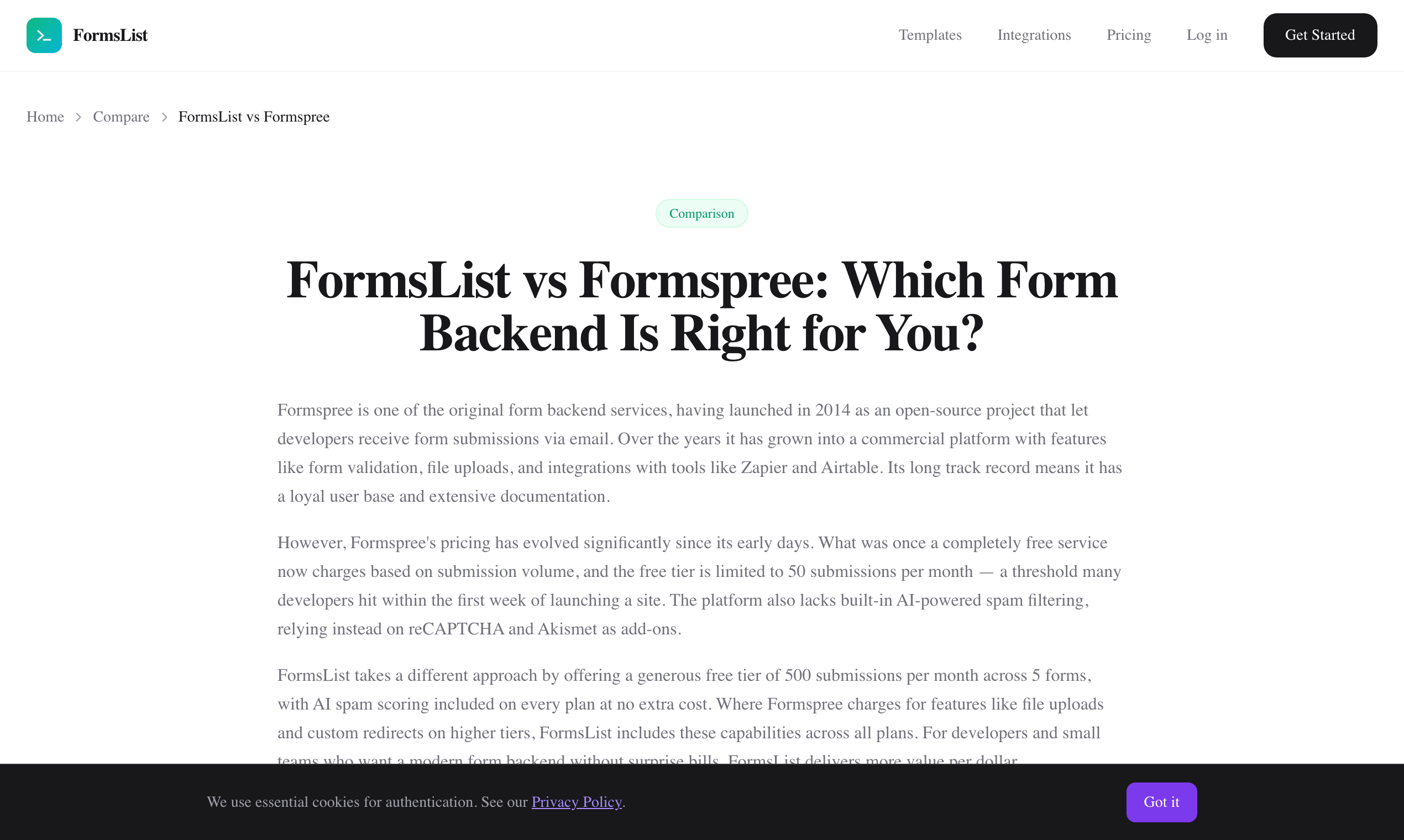 FormsList gallery image