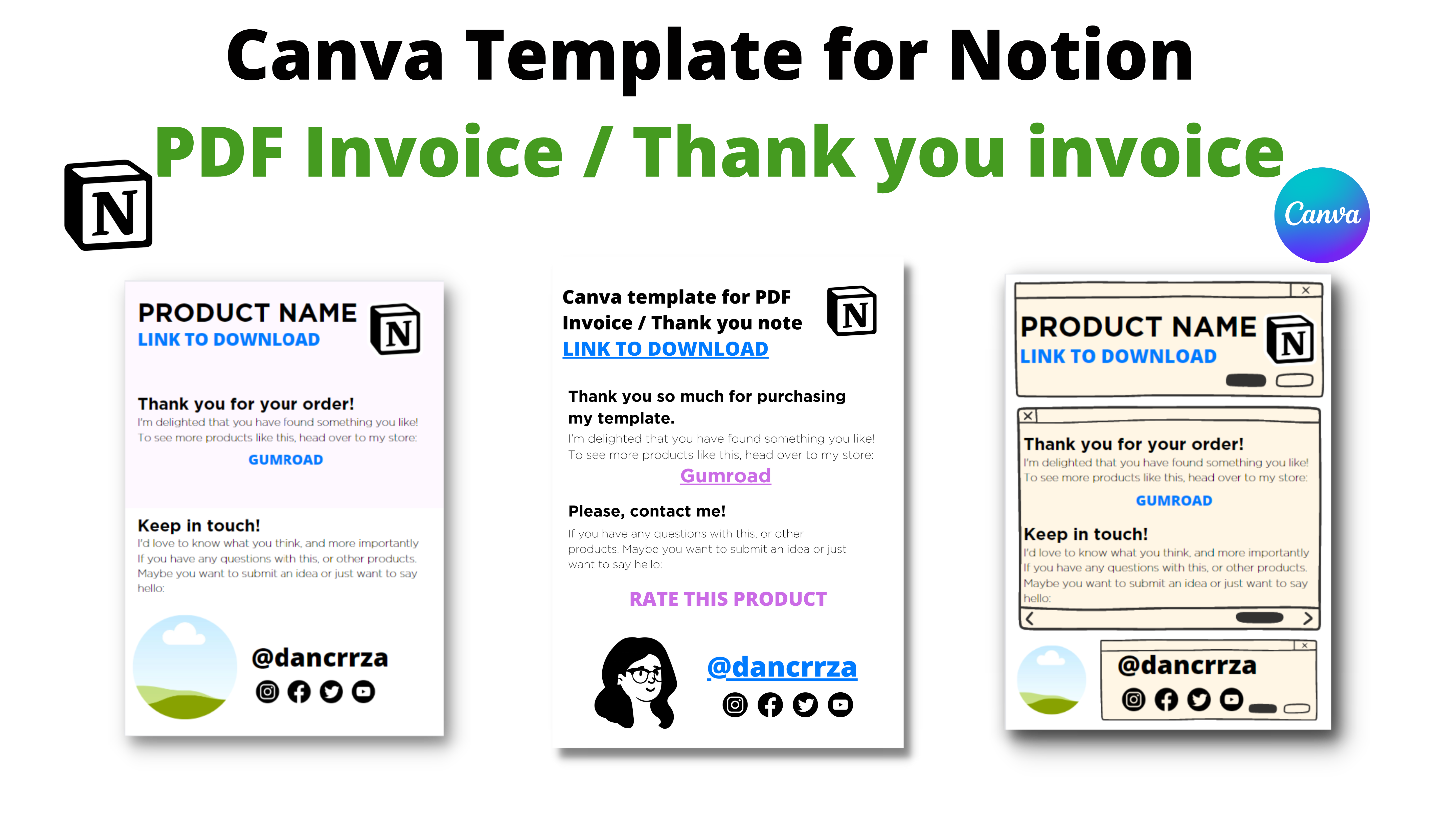 Plantilla Canva para factura PDF media 1