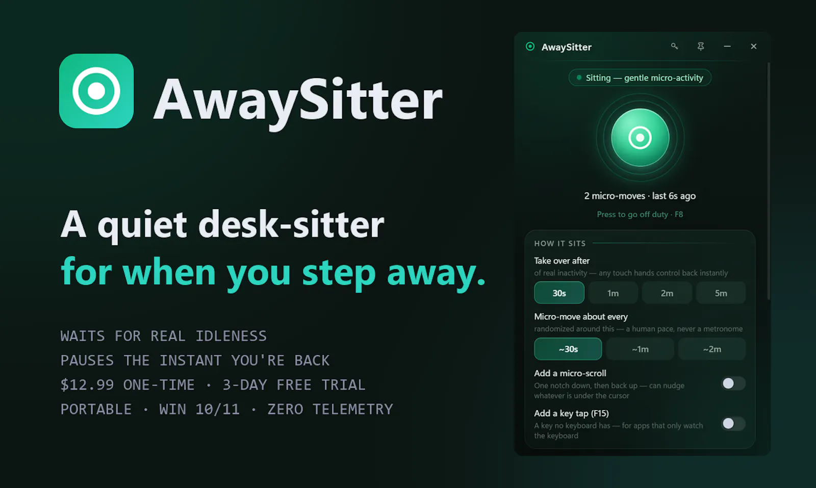 AwaySitter screenshot 3